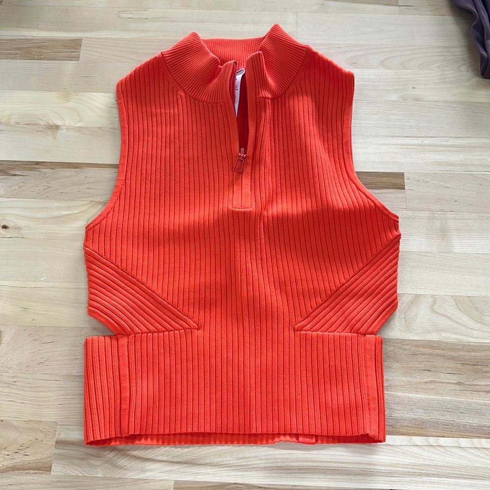 Lululemon open back zip sweater
